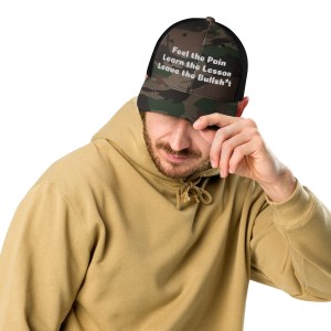 Camouflage trucker hat