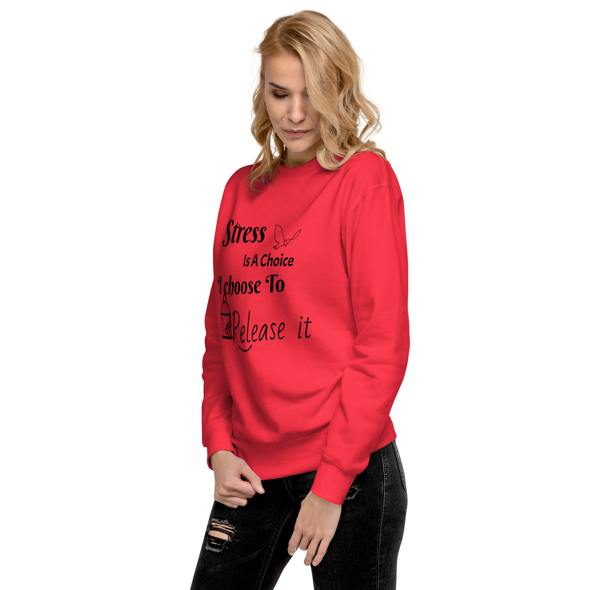 Stress Release Unisex Premium Sweatshirt - Image 10
